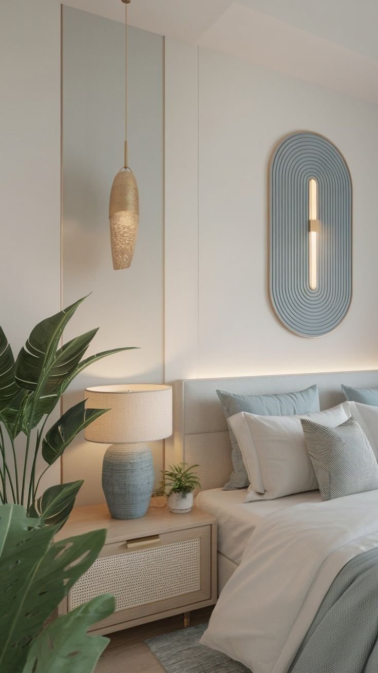 Painted bedroom